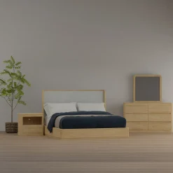 New Aiden California King Bed, Dresser, Mirror, Night Stand All Modern Living Items|Bedroom