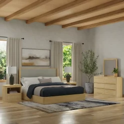 Online Aiden King Bed, Dresser, Mirror, Night Stand All Modern Living Items|Bedroom
