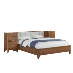 Outlet Amalie California King Bed Wall Bed With Piers, Dresser, Mirror All Modern Living Items|Bedroom