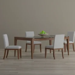Online Amalie 5pc: Dining Table And 4 Upholstered Chairs Dining|Dining Room Sets