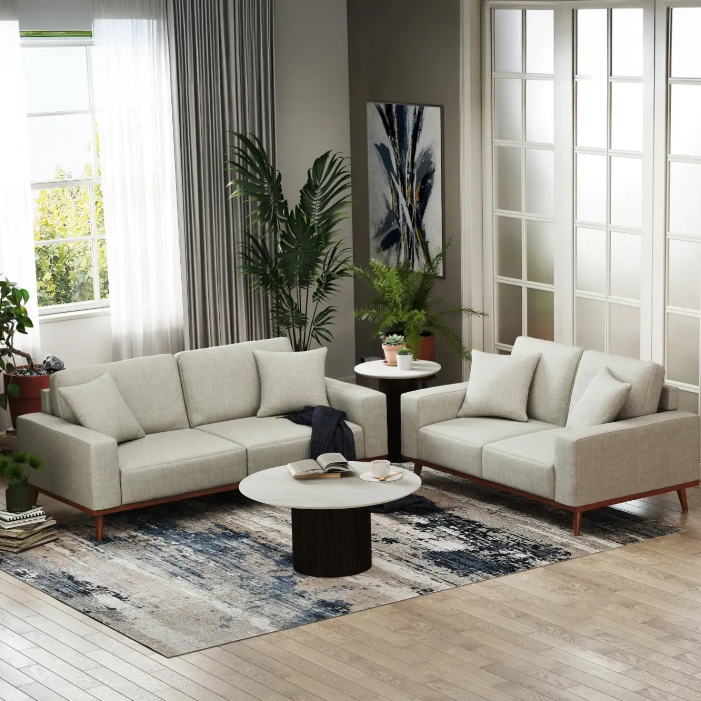 Best Ava Fabric Living Room Set Living Room Sets
