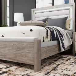 Online Avery Bed with LED Lighting Queen Beds|Beds & Headboards