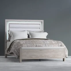 Hot Avery California King Upholstered Bed with Light King Beds