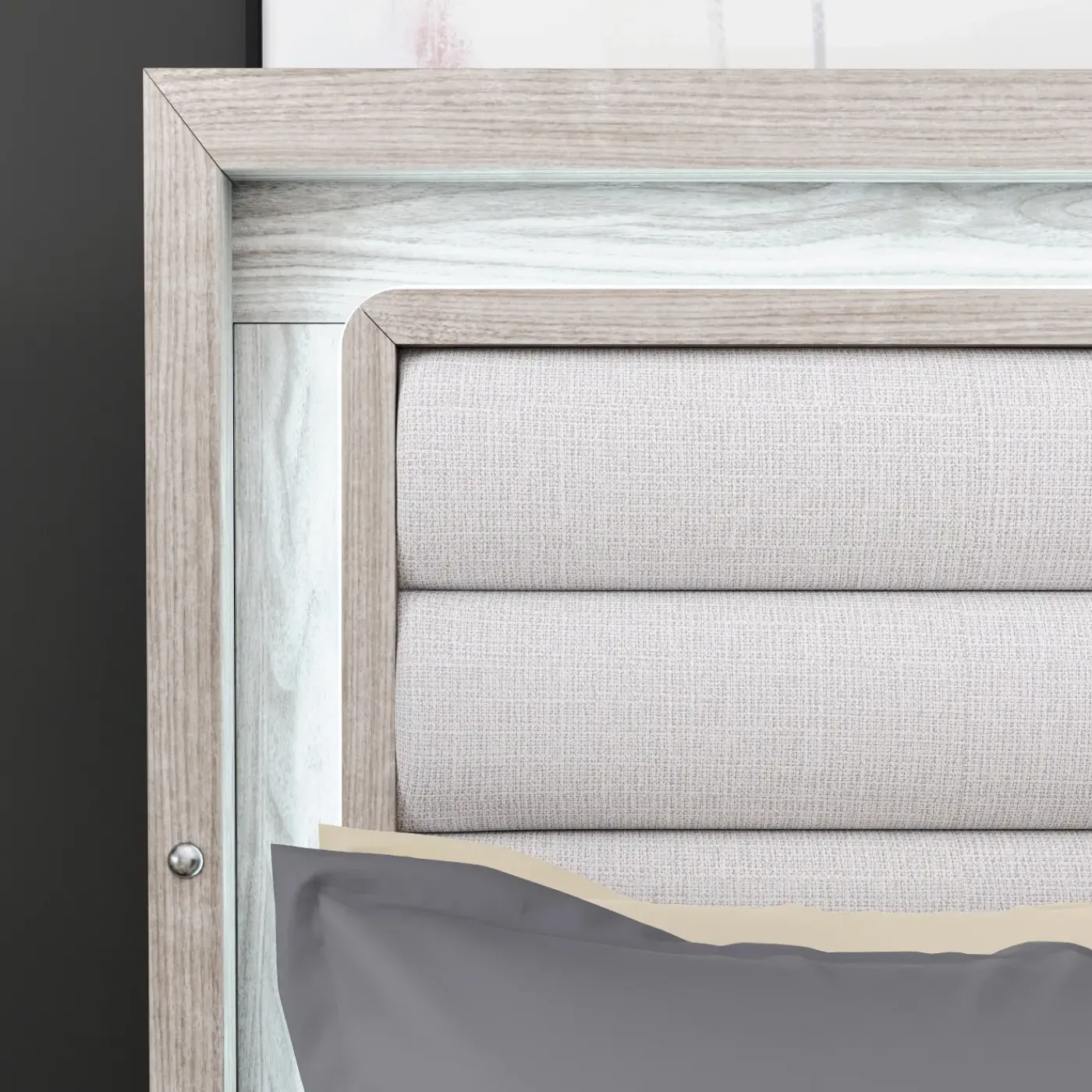 Hot Avery California King Upholstered Bed with Light King Beds