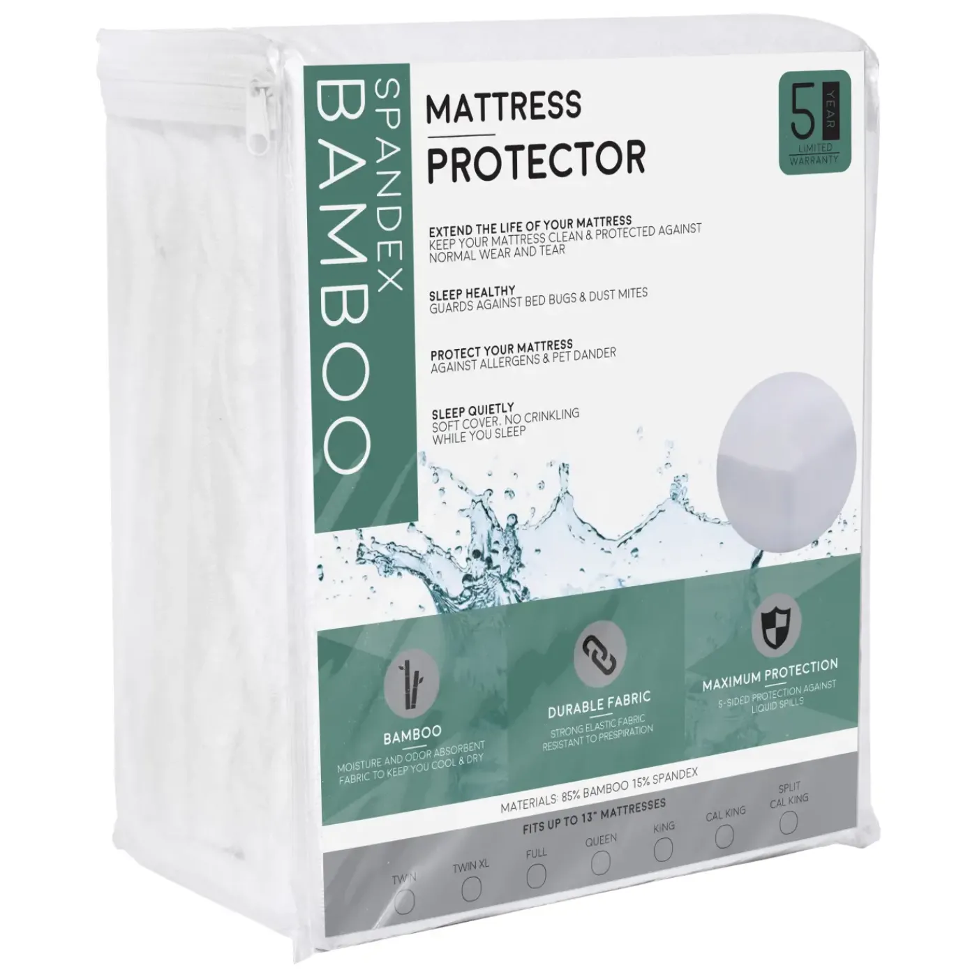 Hot Bamboo Split Top Protectors Sheets & Mattress Protectors
