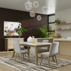 Best Barclay 5pc Set: Rec Table and 4 Chairs Dining Room Sets|All Modern Living Items