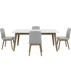 Best Barclay 5pc Set: Rec Table and 4 Chairs Dining Room Sets|All Modern Living Items