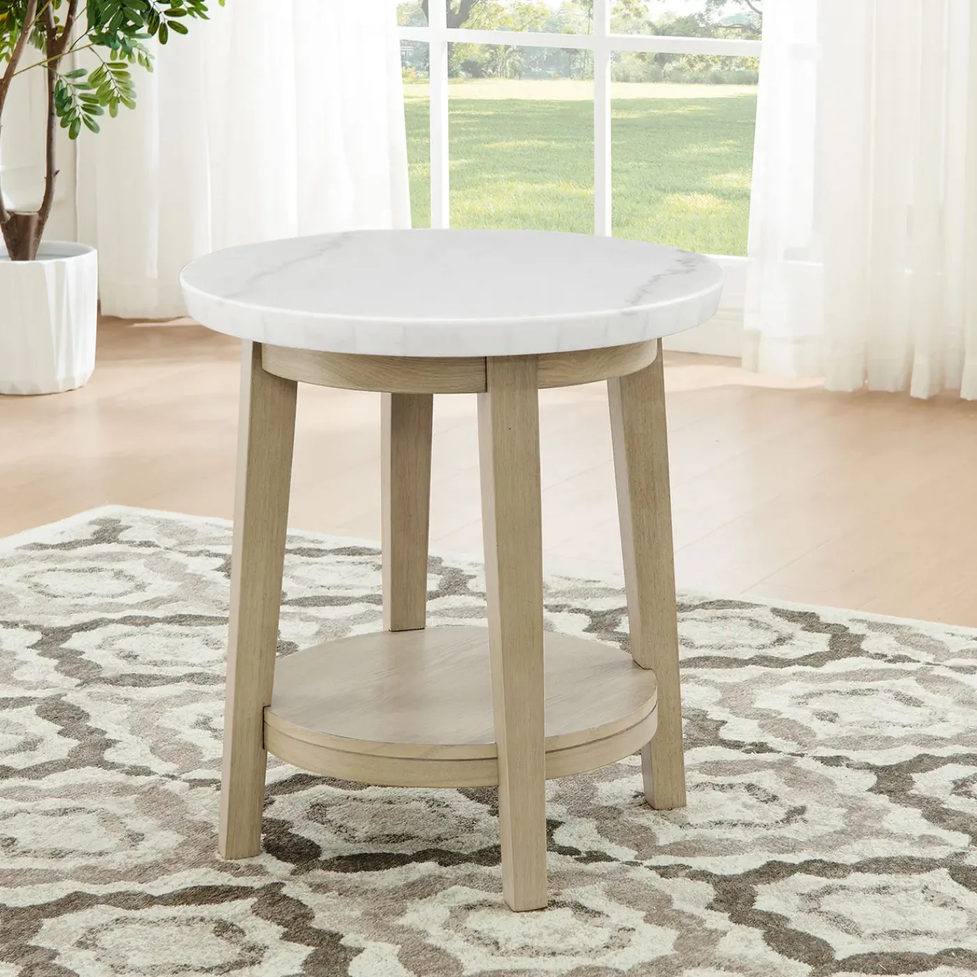 Sale Barclay Round End Table Coffee & Cocktail Tables