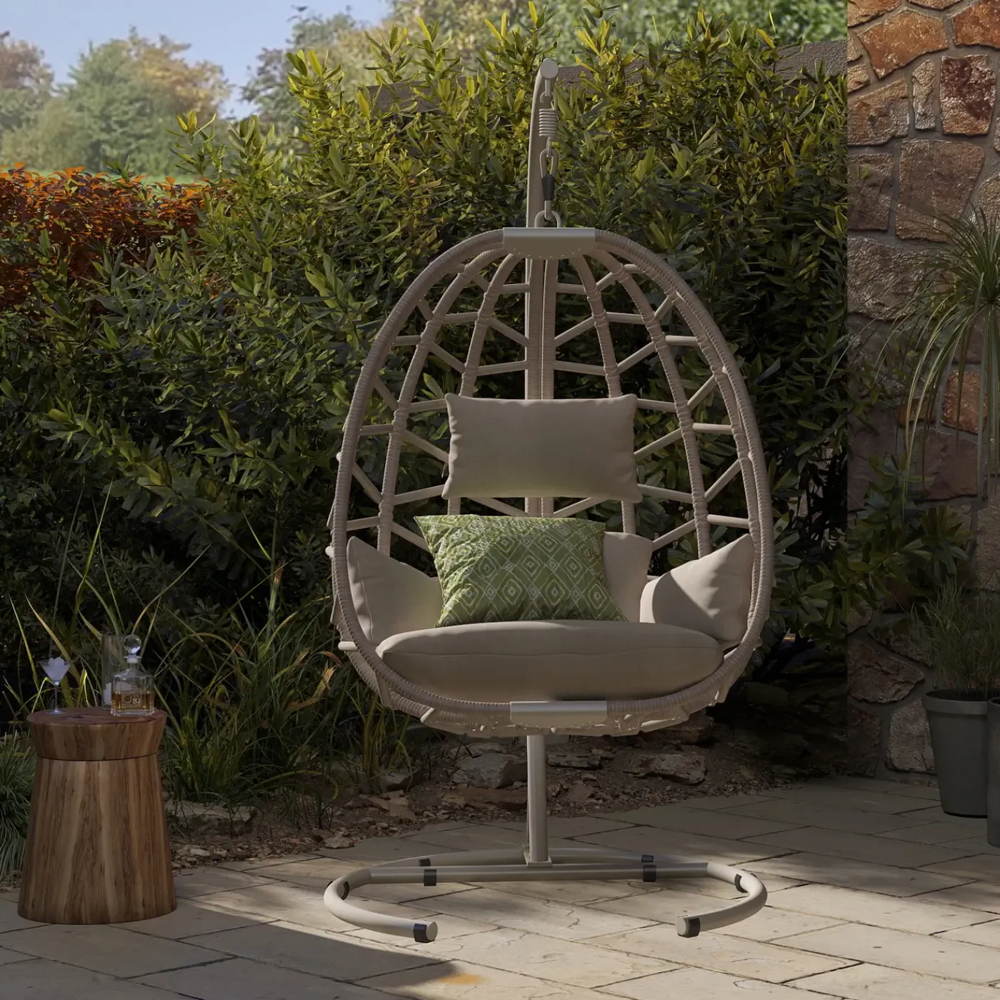 Outlet Bayview Hanging Basket Chair Outdoor Seating