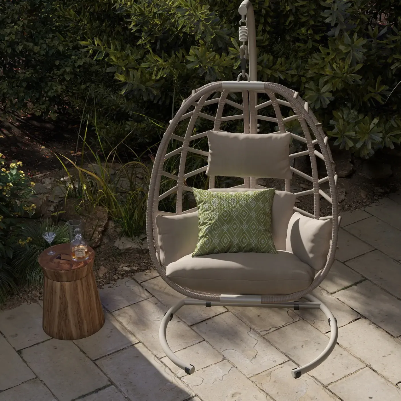 Outlet Bayview Hanging Basket Chair Outdoor Seating