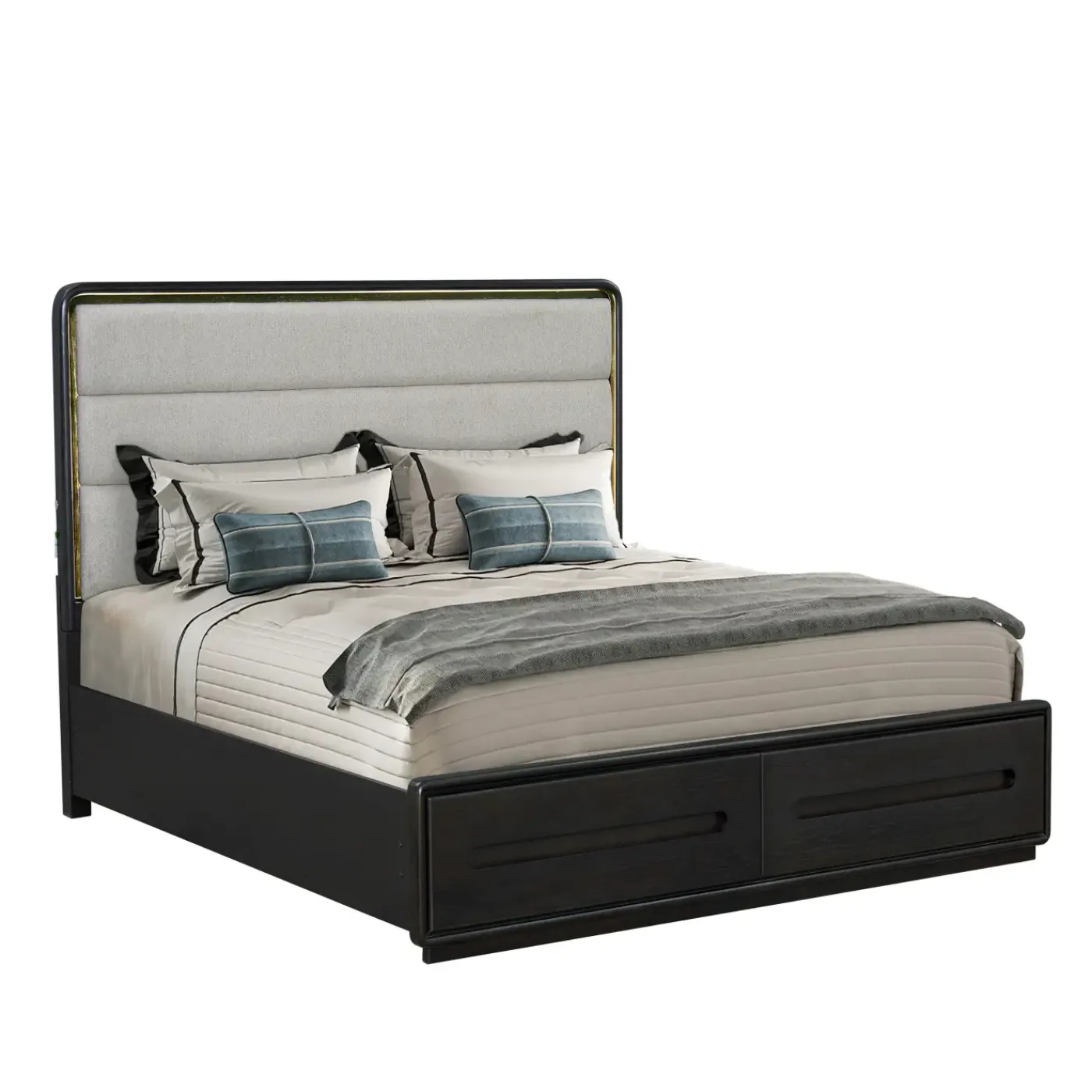 Outlet Becket Storage Bedroom Set-New! Queen Storage Bed, Dresser, Mirror, Nightstand Bedroom Sets