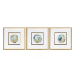 Best Blue Wild Wall Art Set of 3 Home Decor & Accessories|All Outlet & Clearance Items