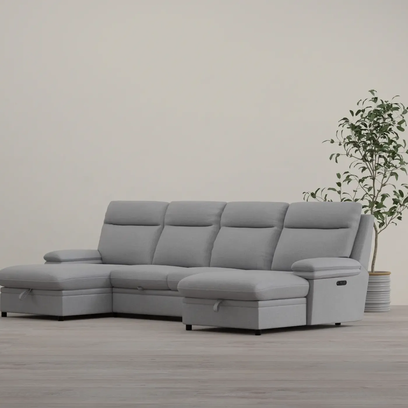 Discount Boyd 3pc Sofa Chaise with Pop-up Living Room Sets