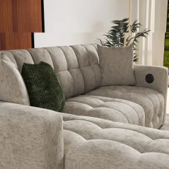 New Brynn 3pc Sofa Chaise Sectionals|Sleeper Sofas