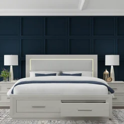 Outlet Burbank King Storage Bed, Dresser, Mirror, Nightstand Bedroom|All Outlet & Clearance Items