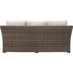 Hot Cabo Sofa, 2 Chairs, and Firepit Outdoor Seating