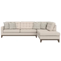 Best Calvin 2pc Sectional with RAF Chaise Sectionals