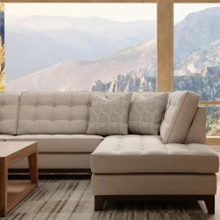 Best Calvin 2pc Sectional with RAF Chaise Sectionals