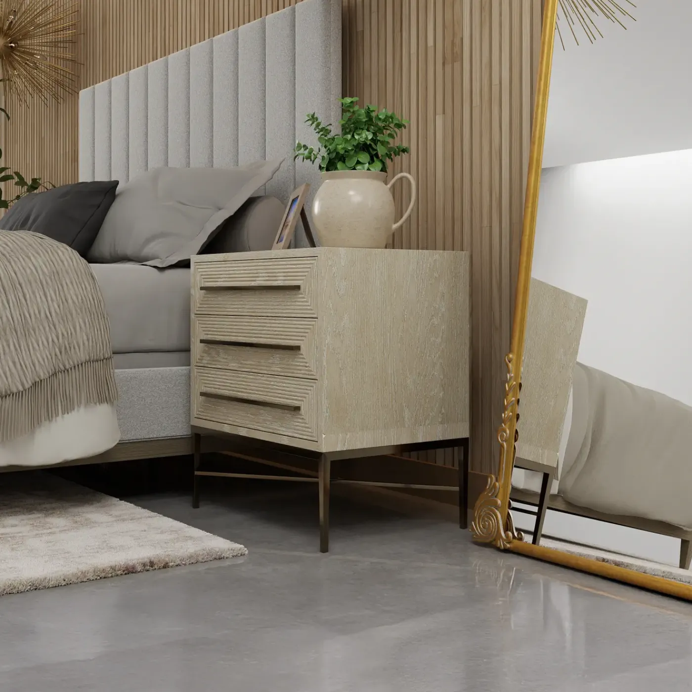 Clearance Cascade California King Cascade Upholstered Bed All Premier Items|Bedroom
