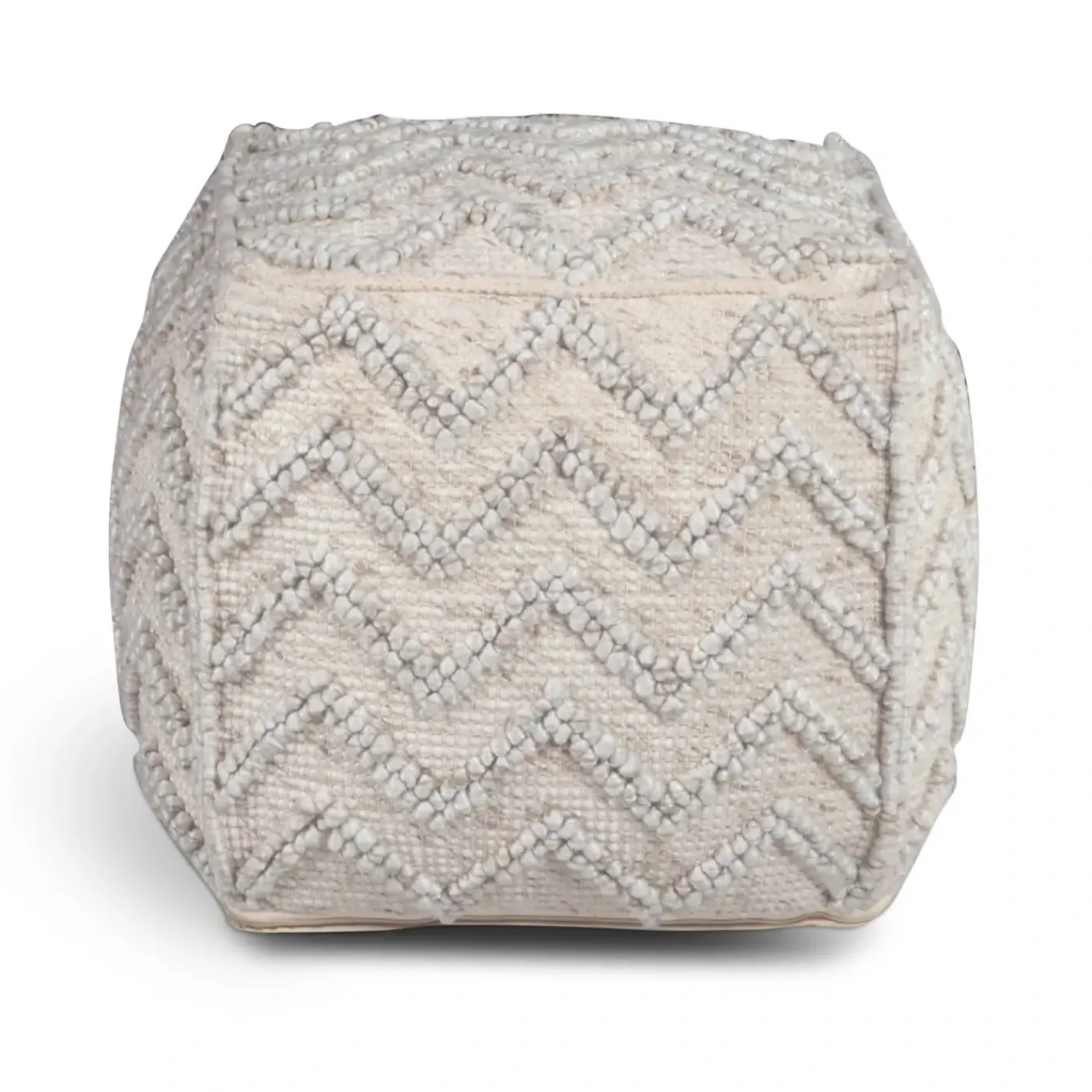 Discount Chevron Pouf Square Ottoman Living Room|All Outlet & Clearance Items