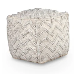 Discount Chevron Pouf Square Ottoman Living Room|All Outlet & Clearance Items