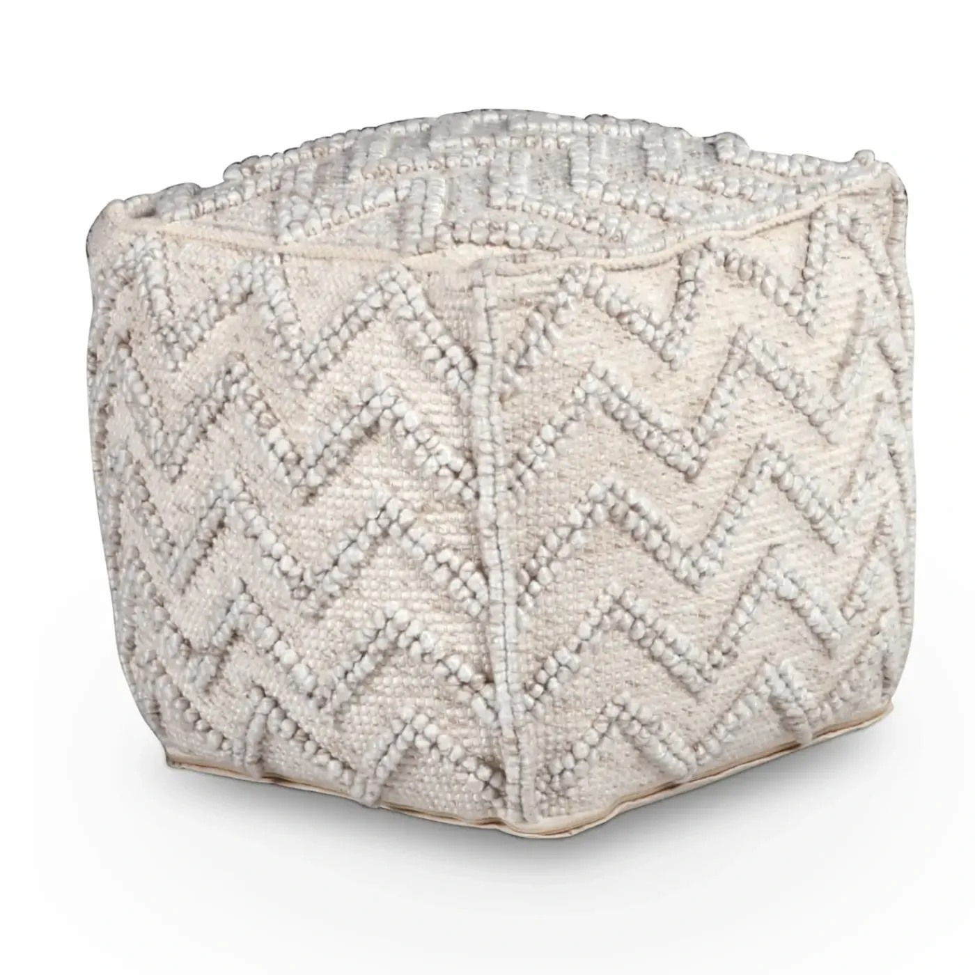 Discount Chevron Pouf Square Ottoman Living Room|All Outlet & Clearance Items