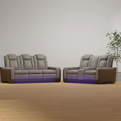 New Cinema Buy the Power Reclining Sofa, Get the Power Reclining Loveseat Free Living Room Sets|Reclining Furniture