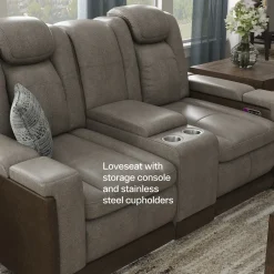 New Cinema Buy the Power Reclining Sofa, Get the Power Reclining Loveseat Free Living Room Sets|Reclining Furniture