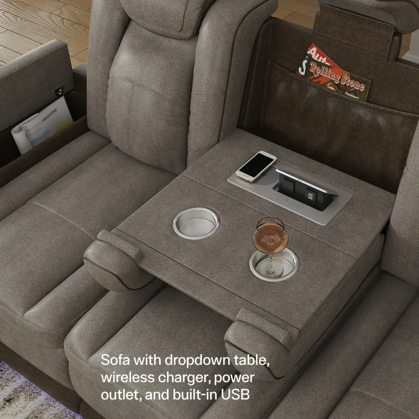 New Cinema Buy the Power Reclining Sofa, Get the Power Reclining Loveseat Free Living Room Sets|Reclining Furniture