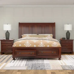 Hot Cortland Full Sleigh Storage Bed Full Beds