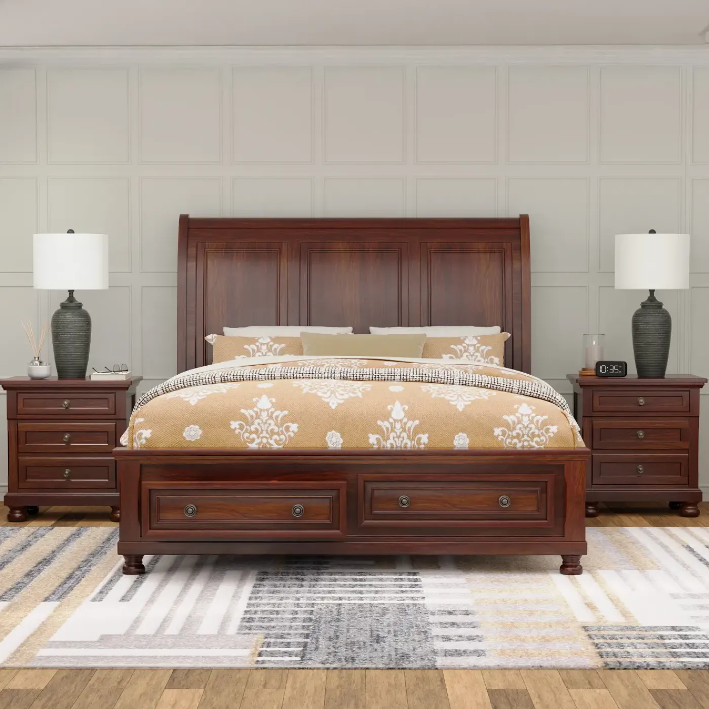Cortland King Sleigh Storage Bed King Beds