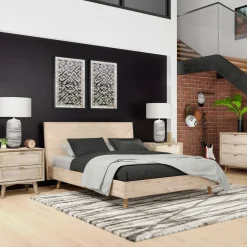 Hot Crosby California King Bed, Dresser, Mirror, Nightstand All Modern Living Items|Bedroom