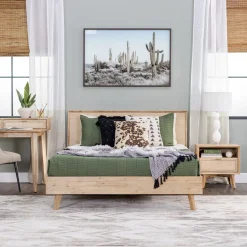 Hot Crosby California King Bed, Dresser, Mirror, Nightstand All Modern Living Items|Bedroom