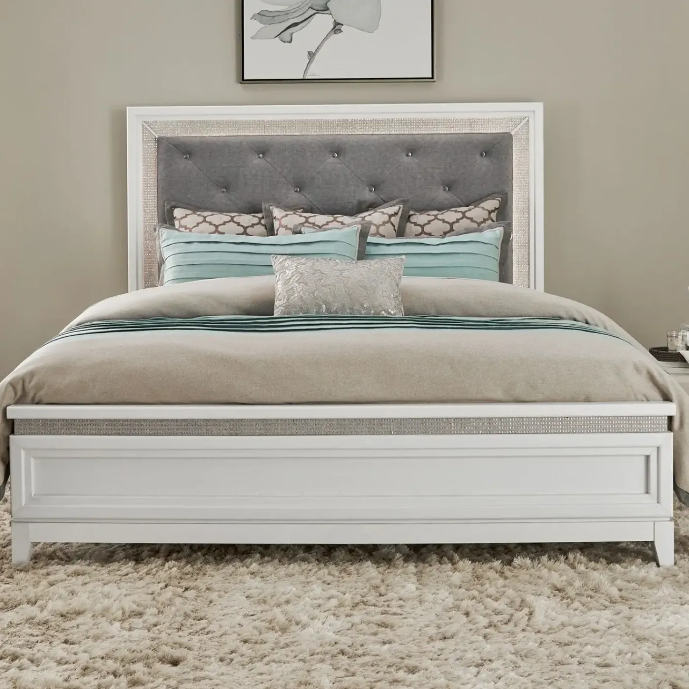Clearance Danica Bedroom Set with LED Lights Bedroom Sets