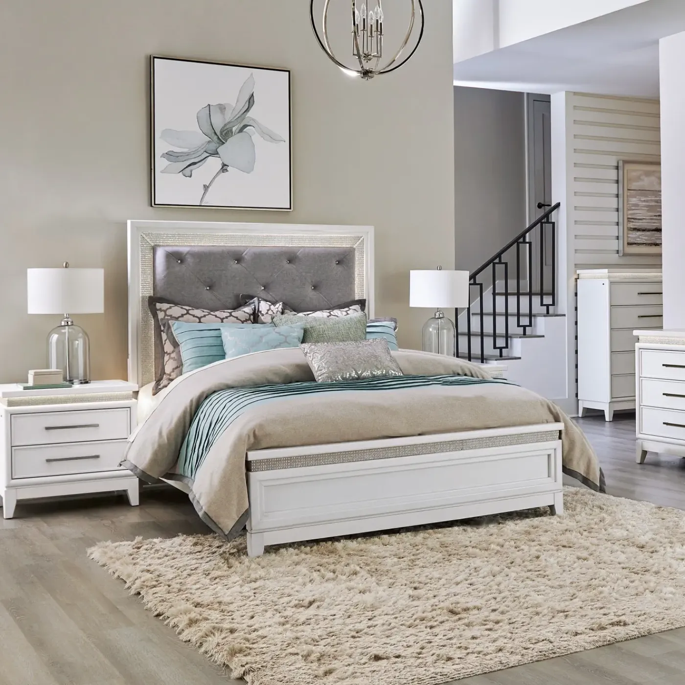 Clearance Danica Full Bed with Lights Full Beds