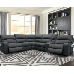 Online Dawson 6pc Power Reclining Sectional Reclining Furniture