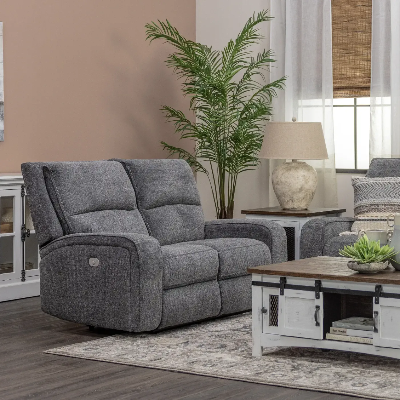 Clearance Dawson Reclining Living Room Gray Living Room Sets|Reclining Furniture