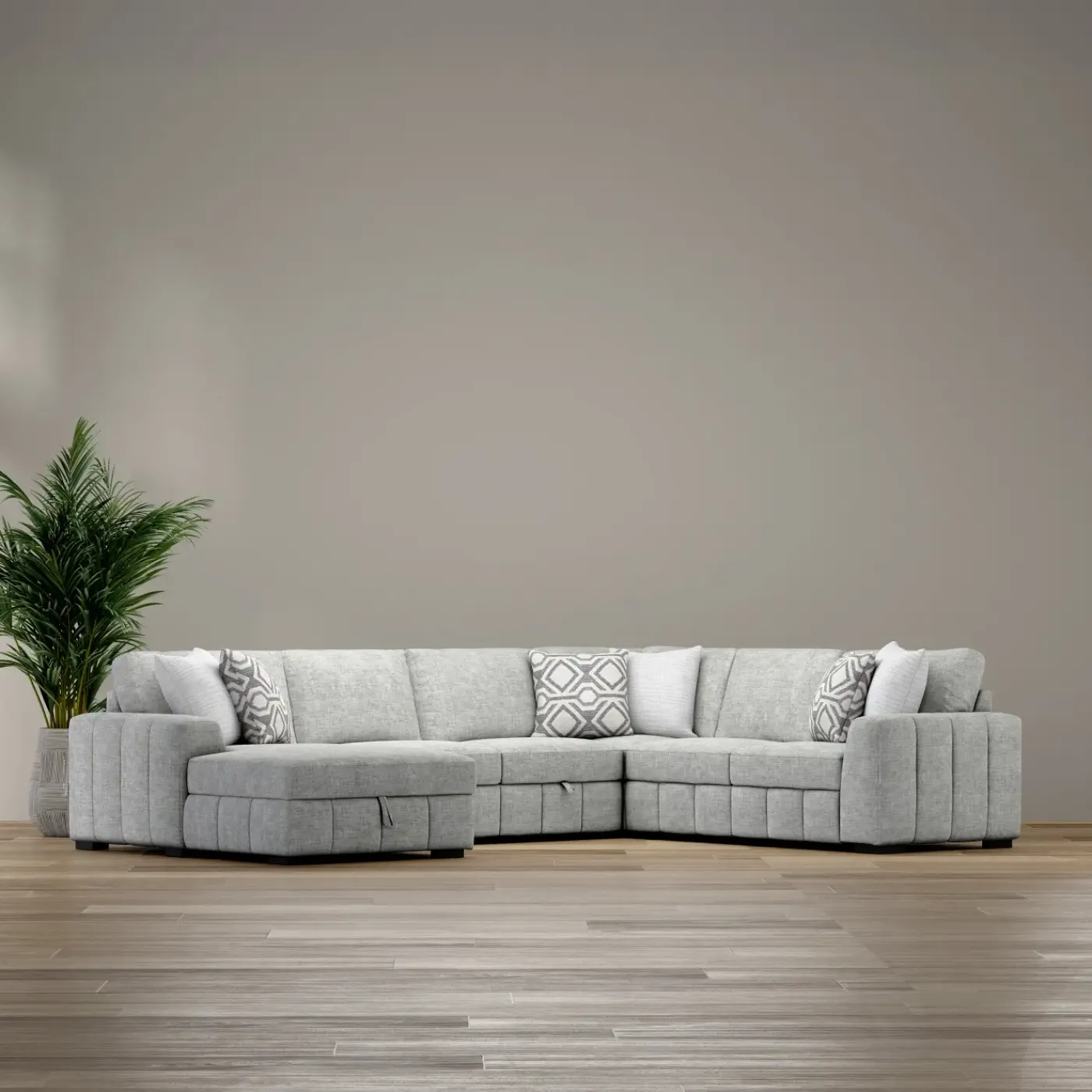 Online Dreamscape 4pc Sleeper Sectional with LAF Storage Chaise Living Room Sets|Sectionals