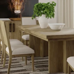 New Durian Expandable Trestle Dining Table Dining Tables