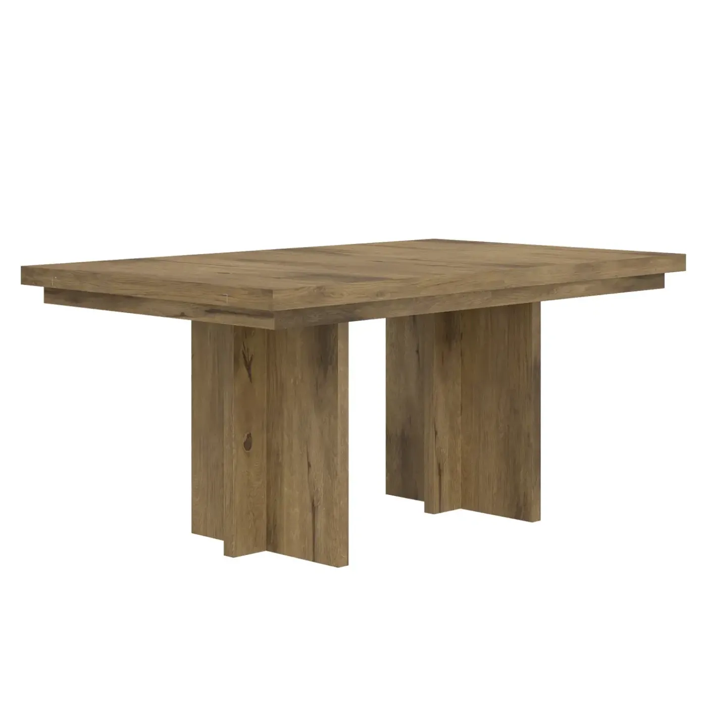 New Durian Expandable Trestle Dining Table Dining Tables