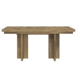 Outlet Durian Extendable Trestle Dining Table & 4 Side Chairs Dining Room Sets