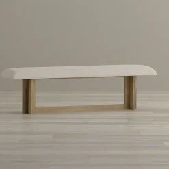 New Durian Upholstered Bench Benches|Dining Chairs