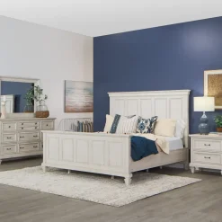 East Bay Eastern King Panel Bed, Dresser, Mirror, Nightstand Bedroom Sets
