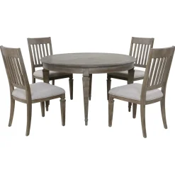 Discount East Bay Round Dining Set Gray Dining Room Sets