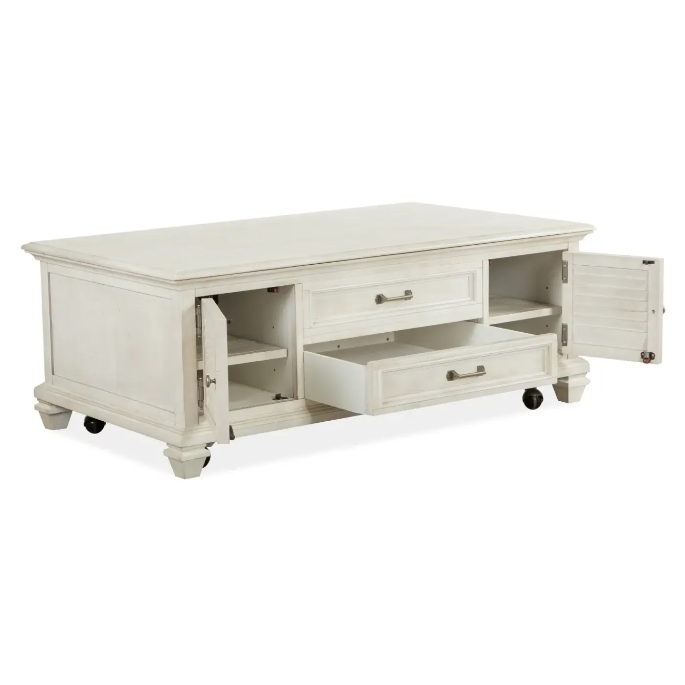 Clearance East Bay Lift-top Storage Cocktail With Casters Coffee & Cocktail Tables