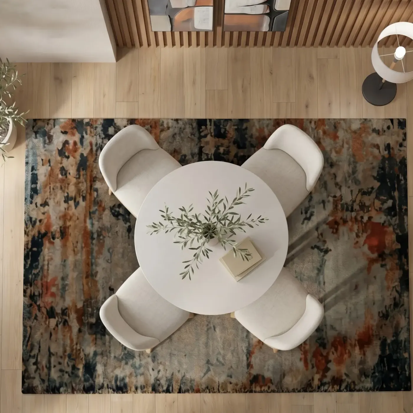 Hot Eden 5pc Dining Set: Round Table & 4 Side Chairs Dining Room Sets