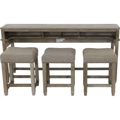 Elise Console Table & 3 Stools Coffee & Cocktail Tables