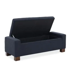 Emmie Navy Storage Bench Benches|Chairs
