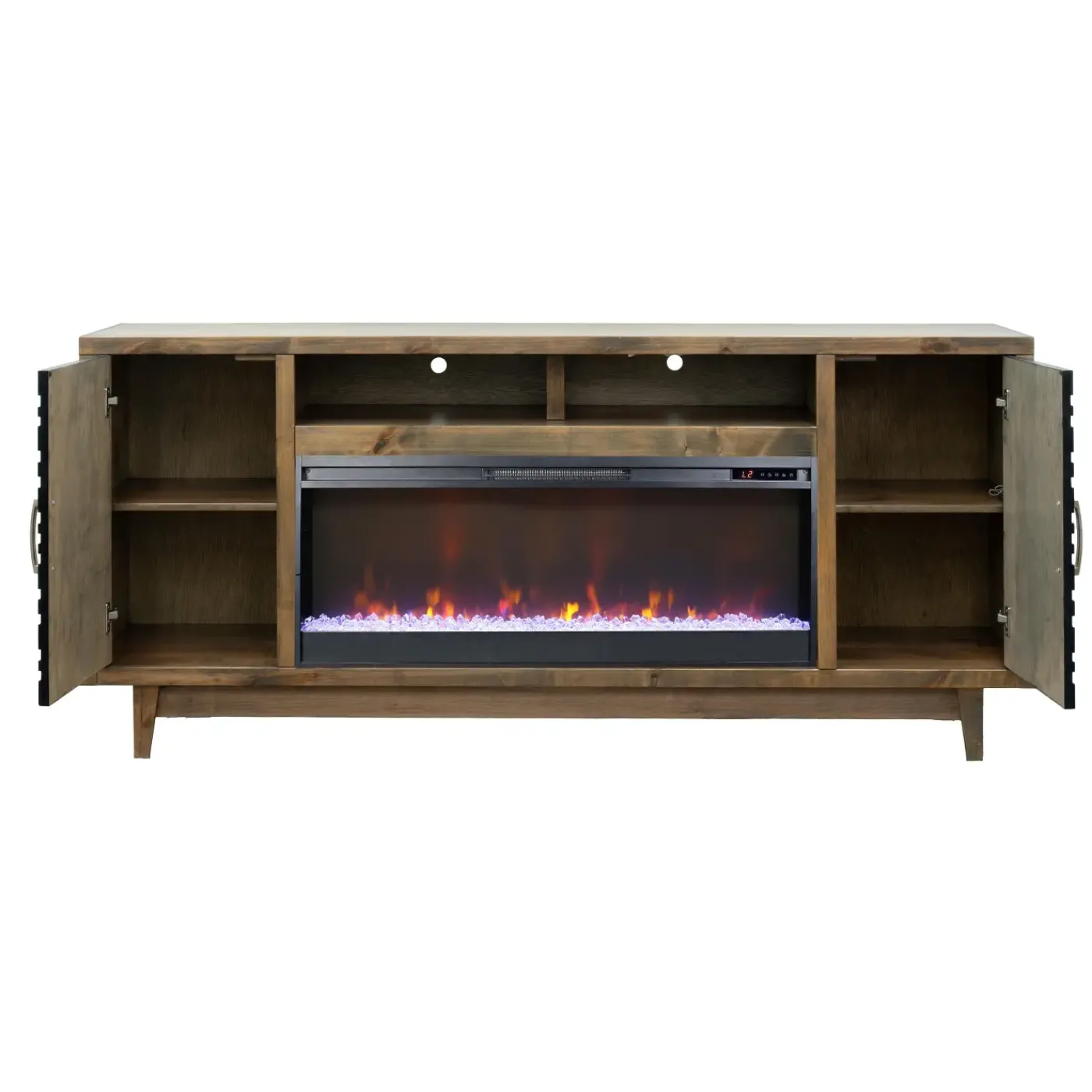 Discount Everett 77 Inch Fireplace Console Electric Fireplaces
