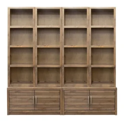 Discount Everett 2 Storage Platforms & 4 Half Pier Bookshelf Entertainment Centers & Tv Stands